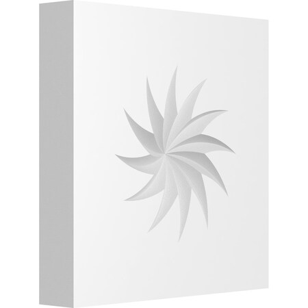 Ekena Millwork Standard Sedgwick Spiral Rosette With Square Edge, 3"W x 3"H x 1/2"P ROSP030X030X050SDG12